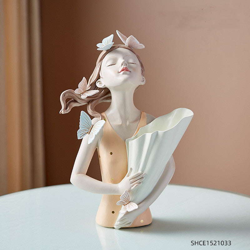 Abstract Girl Figurine Sculpture