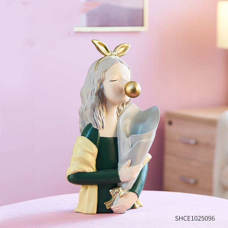 Abstract Girl Figurine Sculpture