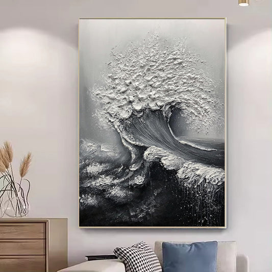 Ocean Wave Abstract Canvas Art