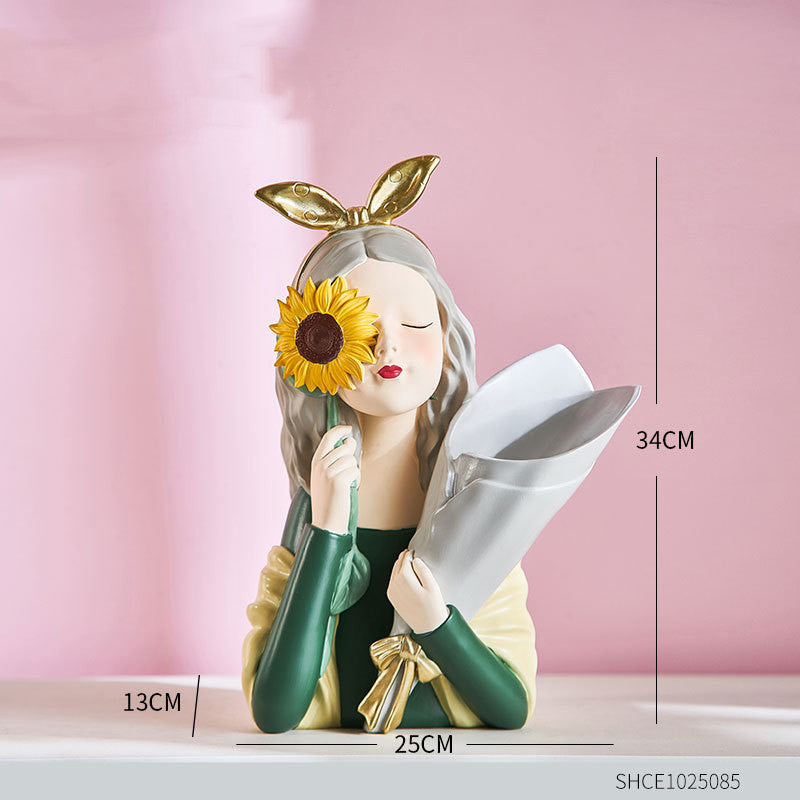 Abstract Girl Figurine Sculpture