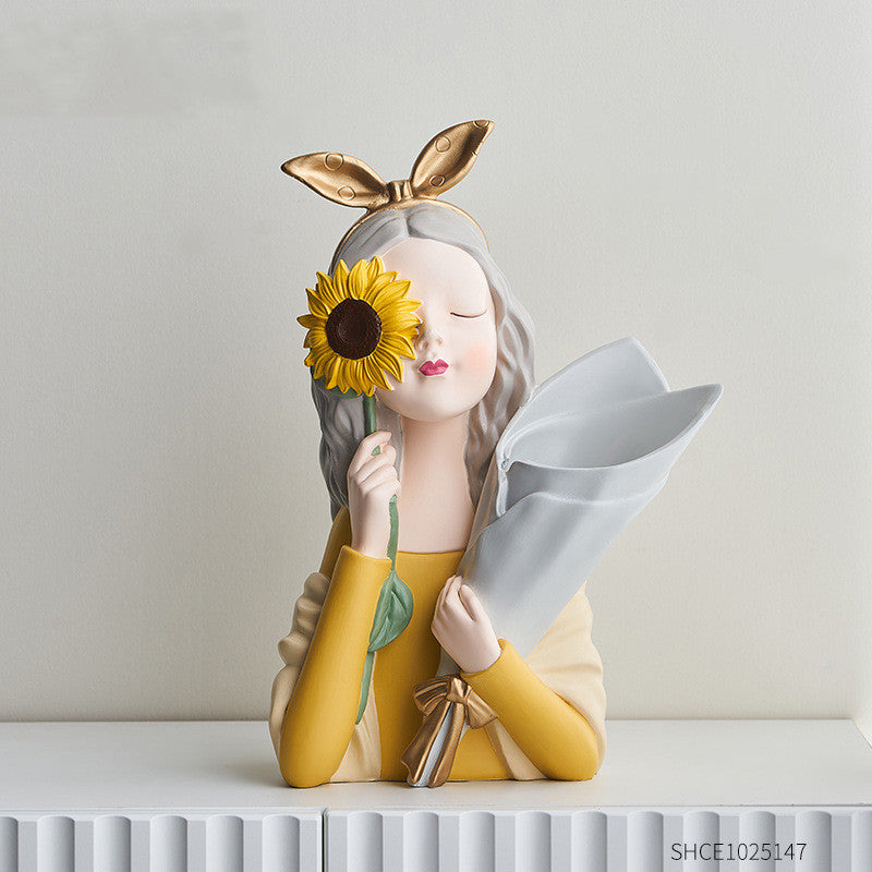 Abstract Girl Figurine Sculpture
