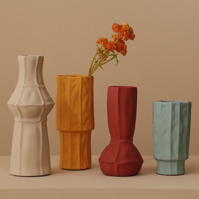 Morandi Style Decorative Vases