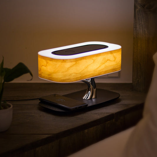 Wireless Charging Bedside Lamp & Speaker