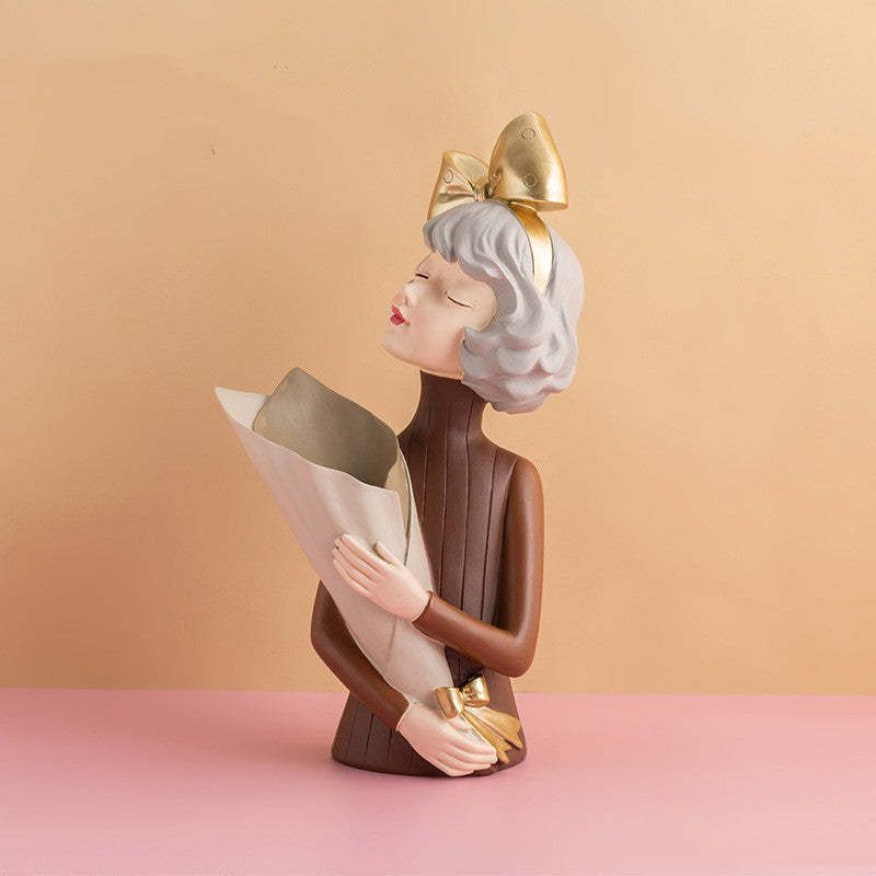 Abstract Girl Figurine Sculpture