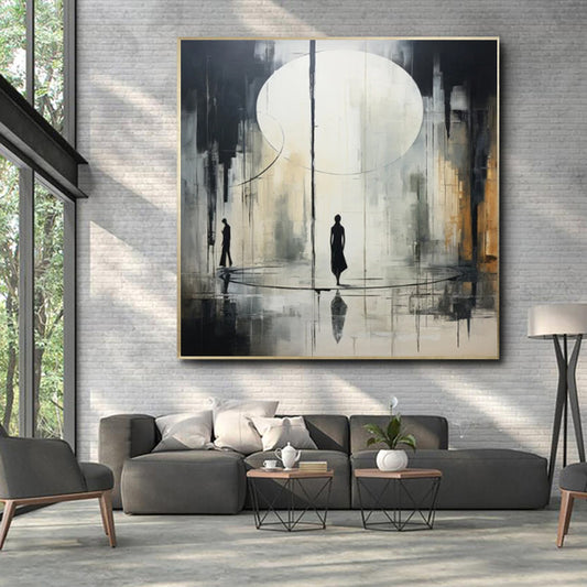 Black & White Abstract Canvas Art