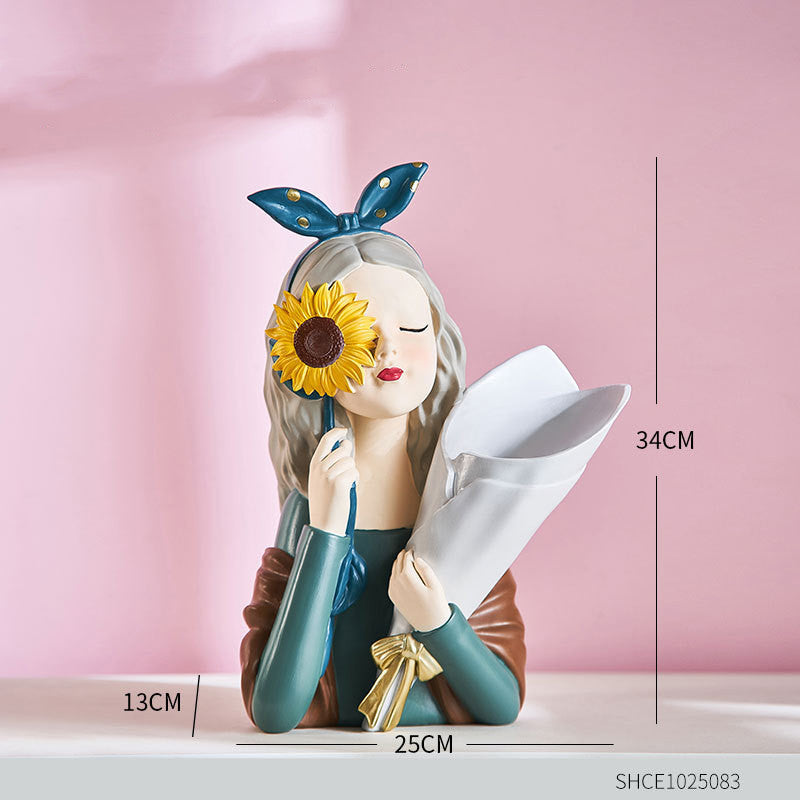 Abstract Girl Figurine Sculpture